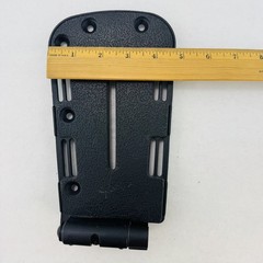 Power Wheelchair Footrest Mount Adapter Plates Pair Hinged Slotted Foot Rest