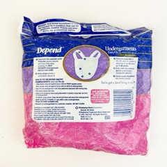 Vintage Depend Undergarments EasyFit Adult Diapers Hook Loop 2 Pack 1996 NOS