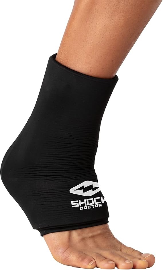 Shock Doctor SD40040-00001 SD Flex Ice Therapy Ankle Comp Sleeve-Black-s/m