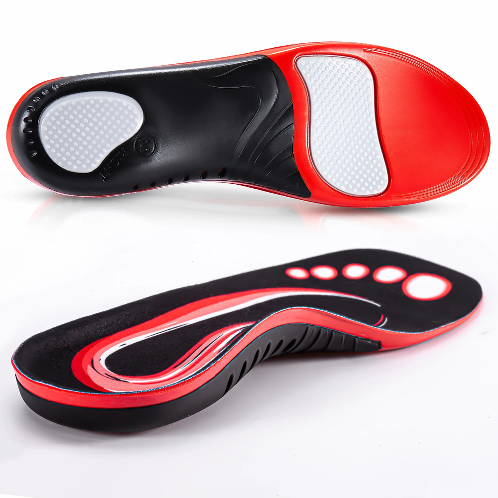 220+ Lbs Premium Orthopedic Heavy Duty Arch Support Insoles for Feet PU Gel Shoc