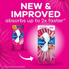 Always Radiant Extra Heavy Flow Pads with Wings – Light Clean Scent – Size3-40ct