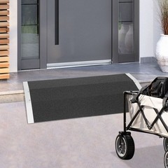 80×40 cm Wheelchair Ramp Door Threshold Aluminium Alloy Safety Non-Slip Ramp