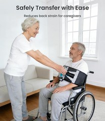 Transfer Sling Gait Belt Padded Handles Non-Slip 330lb Patient Lift Assist