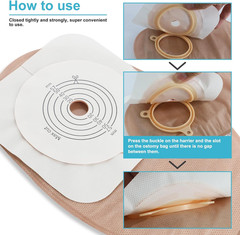 21PCS Ostomy Bags,Colostomy Supplies,Two Piece Drainable Ostomy Pouch for Ileost