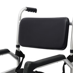 Foldable Shower Chair w/Wheels, Aluminum Alloy Height Adjustable Shower Chair