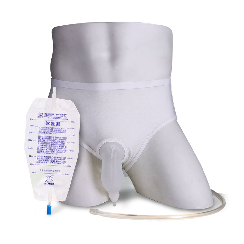 Urinal Reusable Male Urinal Pee Bag Portable Wearable Men’s Urinal Collector M