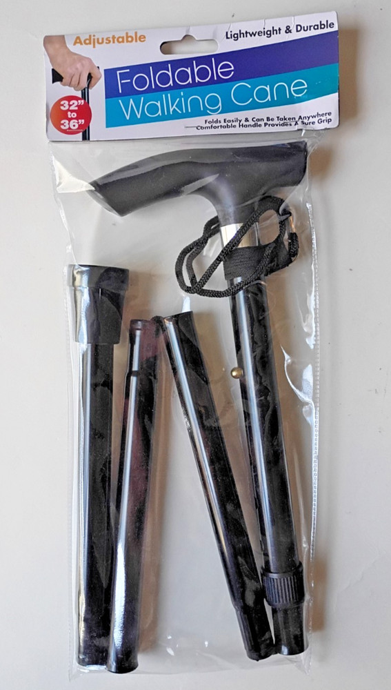 Unbranded Adjustable Foldable Walking Cane Lightweight and Durable