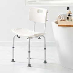 VEVOR Shower Chair Bath Bench with Back for Inside Tub Adjustable Height 350lbs