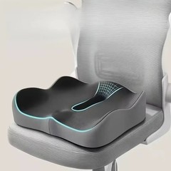 Memory Foam Ergonomic Seat Cushion Office Chair Back & Sciatica Relief