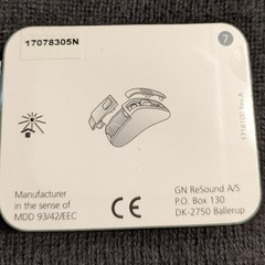 Genuine GN ReSound dot² Hearing Aid Outer Case Shells – 17078305N – New in Pack