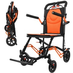 High Quality Lightweight Foldable Transport Wheelchair, Travel Wheelchairs