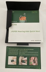 Jiuyee Rechargeable Bluetooth Hearing Aid NIB Pearl White Medical Technology
