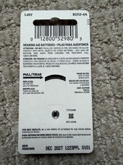 Beltone Hearing Aid Batteries 1.45 V B347 B1312-4A Zinc Air Lot 5 pack