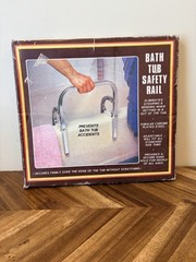 Bath Tub Safety Rail Adjustable Chrome Grab Bar Bathroom Safety Assist Handle