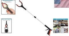 Portable 32” Lightweight Grabber Tool | Rotating Head & Wide Jaw for Convenience