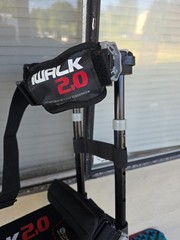 IWALK 2.0 Hands-Free Crutch Adjustable Height Adult Black/Red