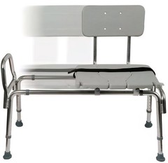 DMI Sliding Transfer Bench Shower Chair with Cut-Out Seat. #81#