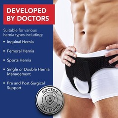 Dr. Arthritis Hernia Belts for Men & Women, Adjustable Abdominal Hernia Belt..