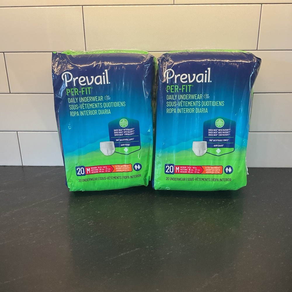 prevail per-fit adult underwear medium 20-pack