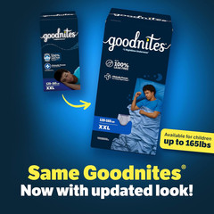 Goodnites Boys‘ Nighttime Underwear, Size XXL (120-165 Lbs), 24 Ct (2 Packs of 1
