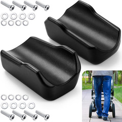 2 Pcs Rollator Armrest Pad Upright Walker Forearm Pads Black Walker Handle Coush