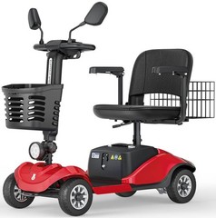 4 Wheel Folding Mobility Scooter Electric Power Wheelchairs Long Range 350LBS