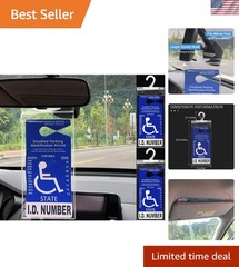2 PCS Ultra Transparent Handicap Placard Holder – Easy Transfer & Durable Design