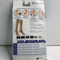 Compression Stockings For Men or Women Truform 20-30 mmHg Beige Medium