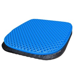 Large Gel Seat Cushion for Long Sitting With Non-Slip Size, Blue