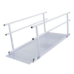 Aluminum Wheelchair Ramp with Handrails – 5′ L