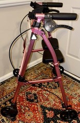 Stander Wonder Rollator Walker. Lightweight, Folding, Compact, Regal Rose NEW