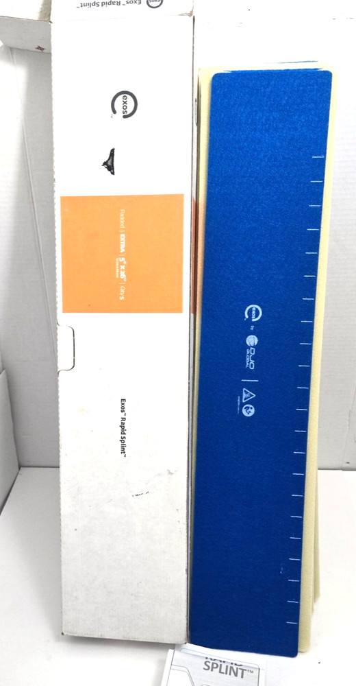 DJO Exos Rapid Splint EXTRA with Padding 5″ x 26″ x5 Lot READ