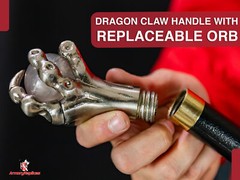 Restrained Corruption Dragon Demon Claw Handmade Costume Walking Cane