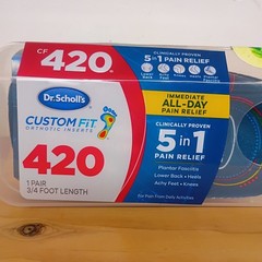 Dr. Scholl’s CF420 Custom Fit Orthotics 3/4 Length Arch Support New Sealed
