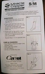 ONTEL Copper Miracle Socks Deluxe Comfort Cushion Size Small/MediumBrand new