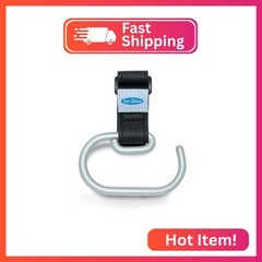 Top Glides Aluminum Flat Swirly Hook for Walkers (Silver)