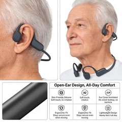Bone conduction hearing aid Waterproof Rechargeable Long battery for Old People