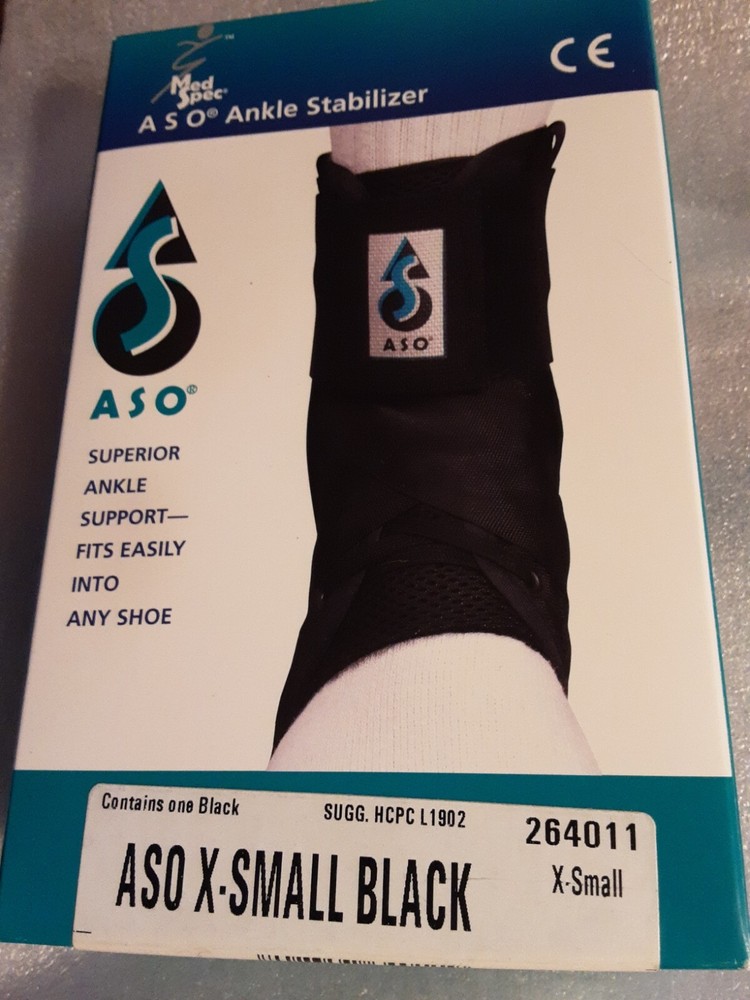 Med Spec 264014 ASO Ankle Stabilizer – X Small- Black
