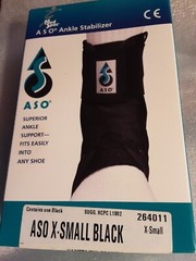 Med Spec 264014 ASO Ankle Stabilizer – X Small- Black