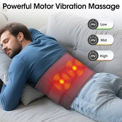 Dual Infrared Light Heating Massage Waist Belt Red Light Heating Waist Massager