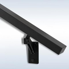 5FT Handrails Kit for Indoor Outdoor Stairs，Modern Aluminum 5 FT Matte Black