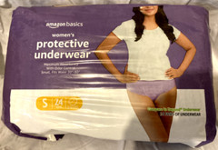 Incontience Underwear, (Pullups), Amazon Basics, Size Small, Women’s, 20 count