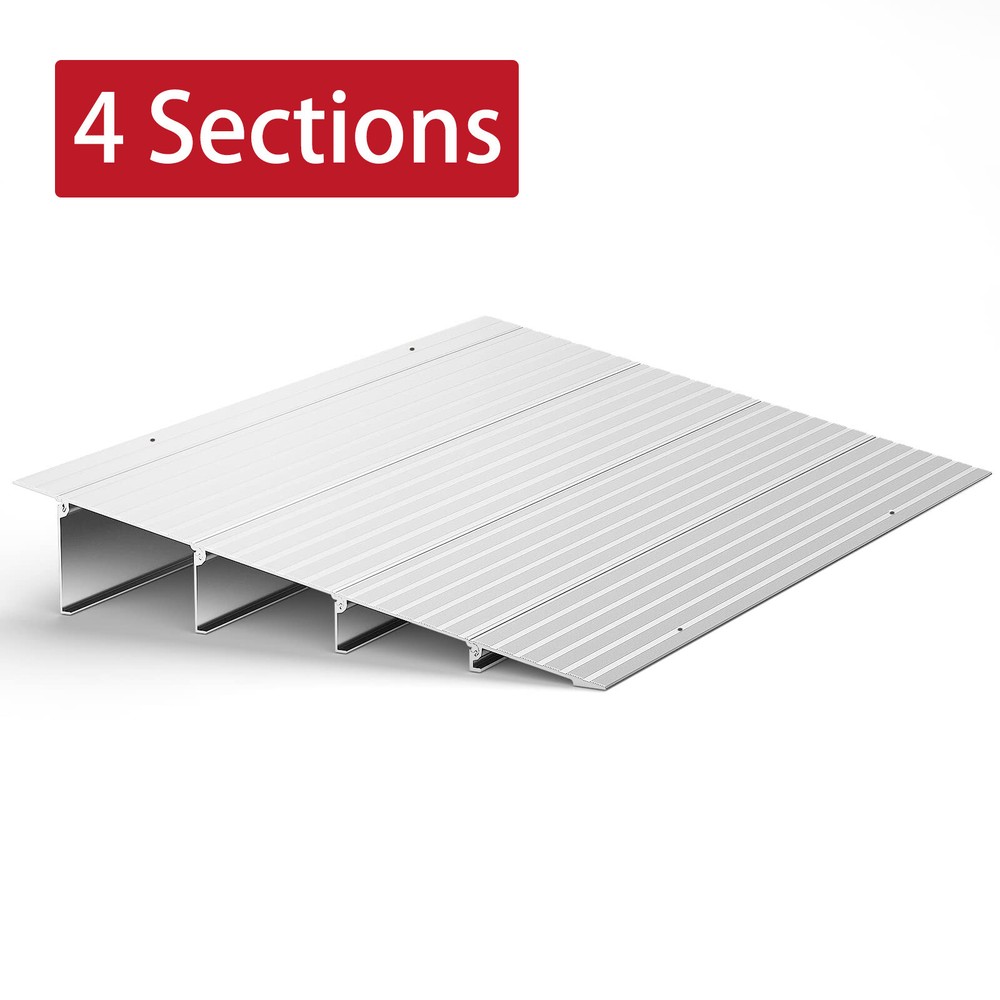 1″/2″/3″/4″/5″ Rise Threshold Ramps Aluminum Adjustable Ramps 800LB for Doorways
