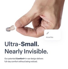 Audien Atom One OTC Hearing Aids Wireless, Rechargeable, Beige BRAND NEW SEALED