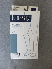 Jobst Relief 30-40 Knee High Open Toe Compression Stockings/Socks Black
