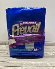 Prevail Adult Belted Shields Extra Absorbency 30 Count Men & Women Latex Free