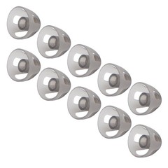 10 Pcs Hearing Aids Dome Soft Open Domes Black Layer Replacements Eartip