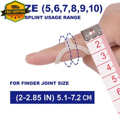 6 Pack Oval Finger Splints Waterproof for Arthritis Trigger Mallet Finger Thumb