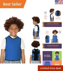 Sensory Compression Vest Deep Pressure Comfort Blue, Small