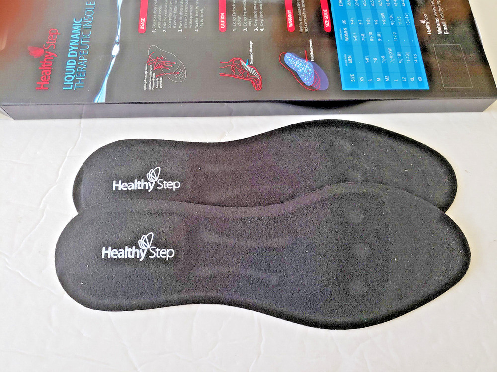 Helthy Step Therapeutic Gel Insoles Liquid Dynamics Unisex XS Men, Women 5-(6-7)